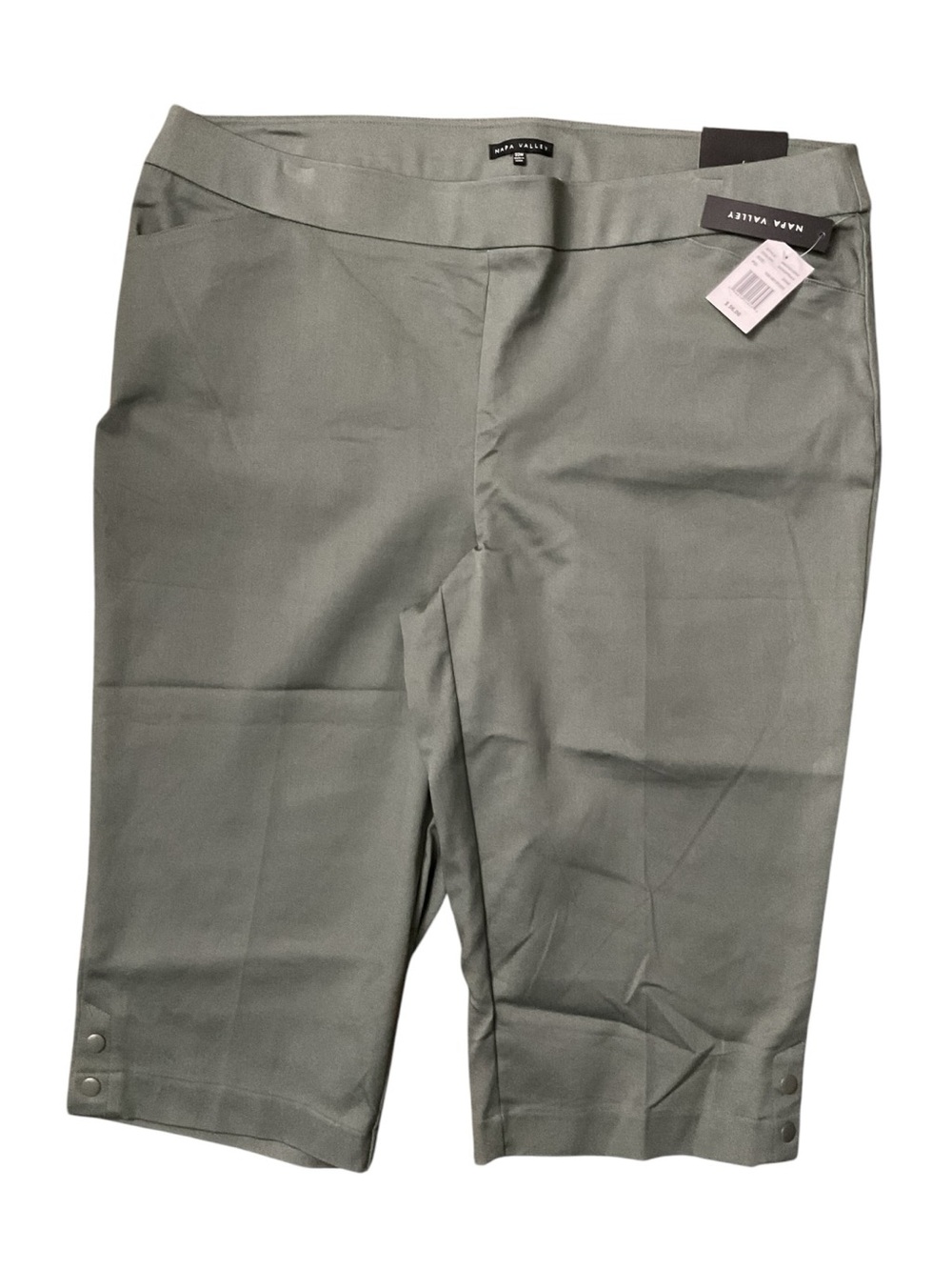 Naya Valley Olive Crop Capris w/ Snap Hem W:23” R:13” I:19” RT $56